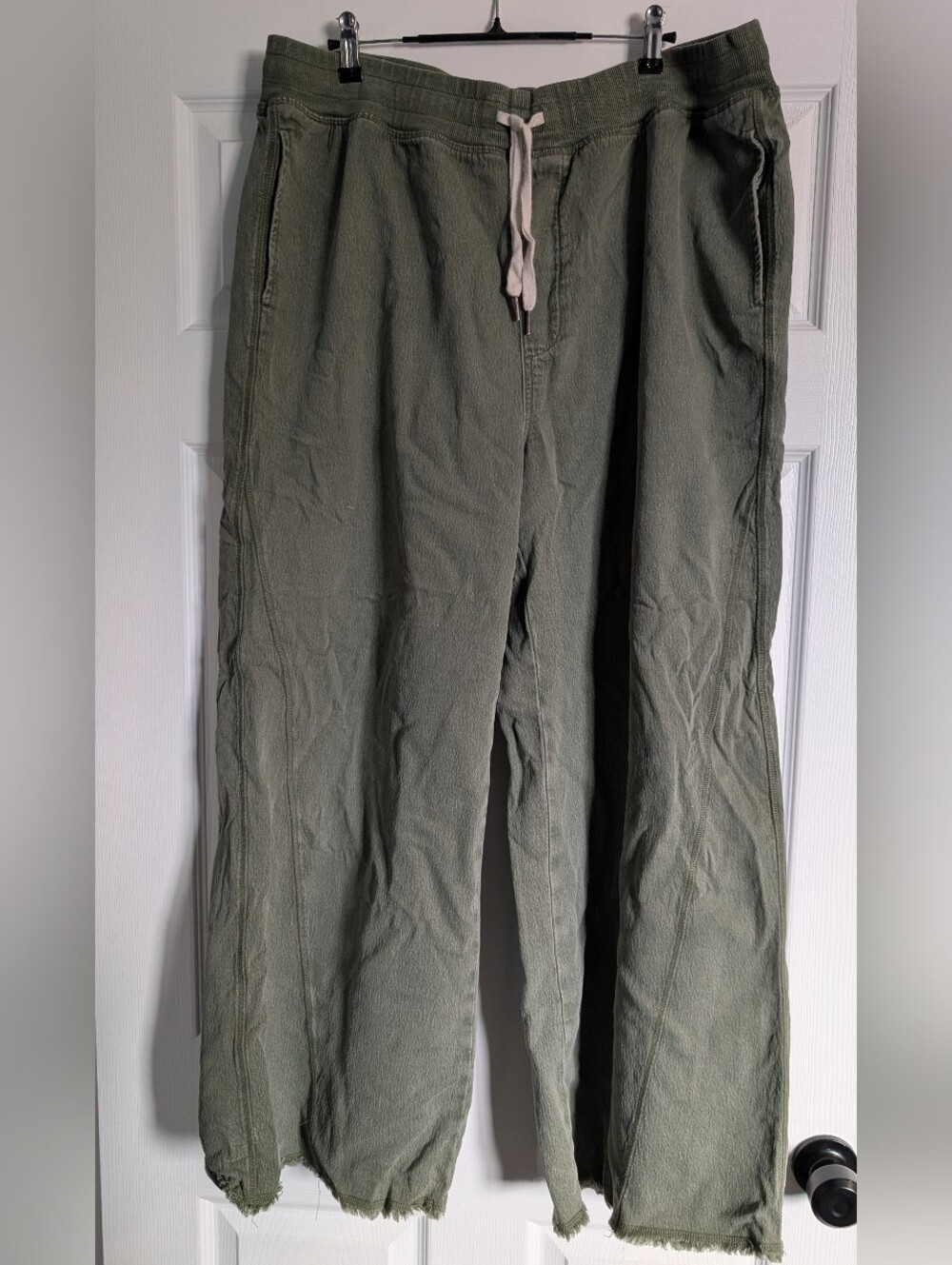 Aerie Ultra Wide Leg Denim-like Trackpants